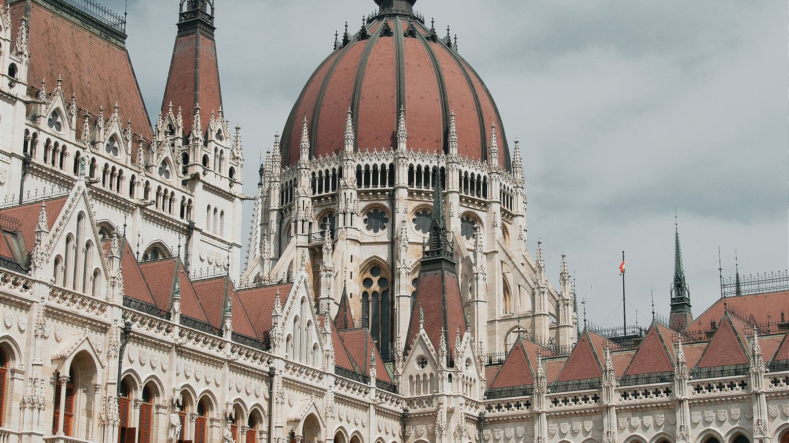 The Hungarian Parliament building in Budapest