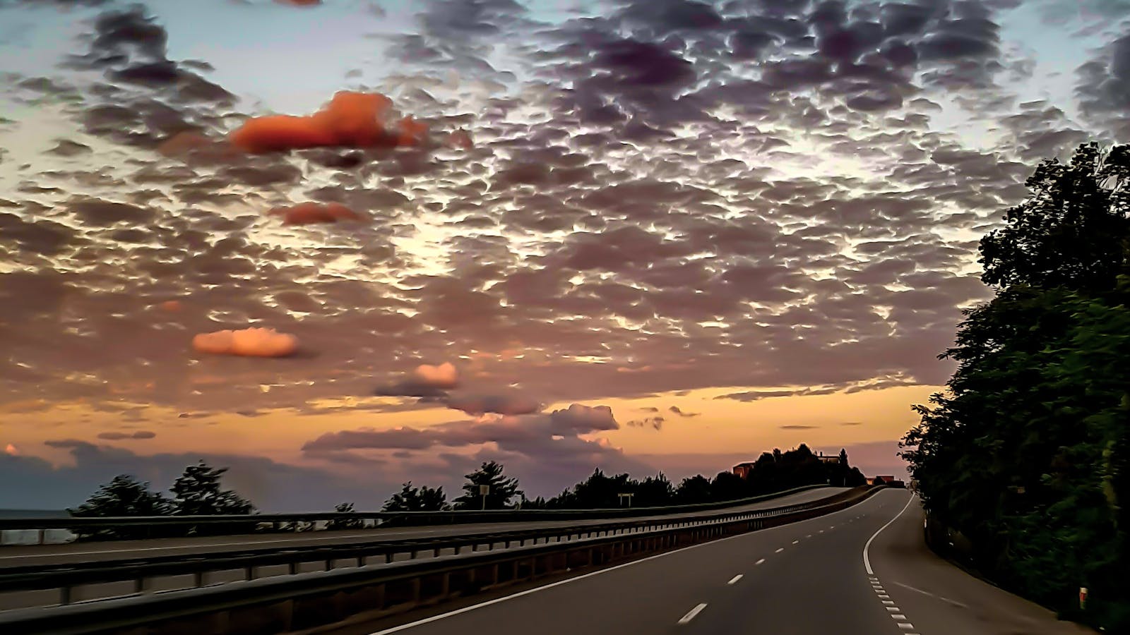 An open highway, illustrating driving in Hungary
